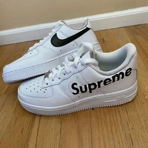 Custom Nike Air Force Ones (worn once)
